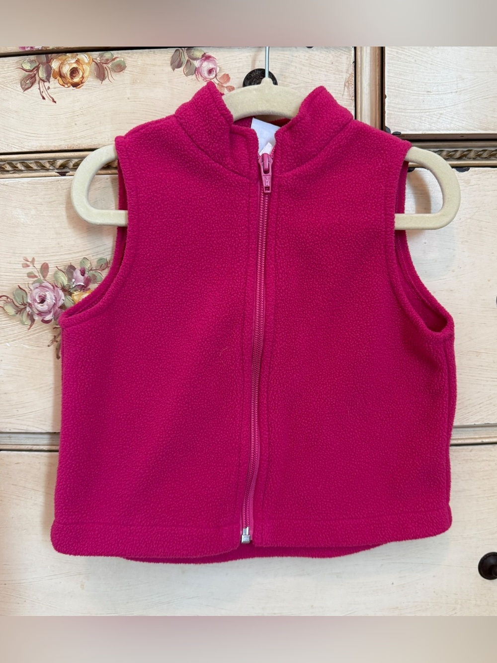 The Bailey Boys Girls pink fleece vest